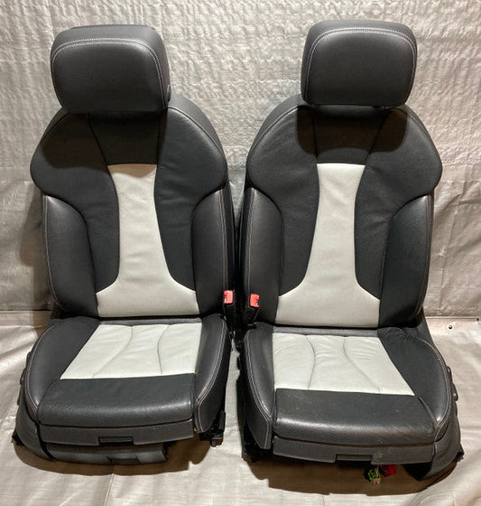 2020 F82 BMW M4 Coupe Competition Package Sakhir Orange Merino Leather Front Seats